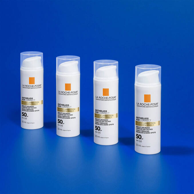 Anthelios Age Correct Daily anti-ageing factor 50 facial sunscreen.