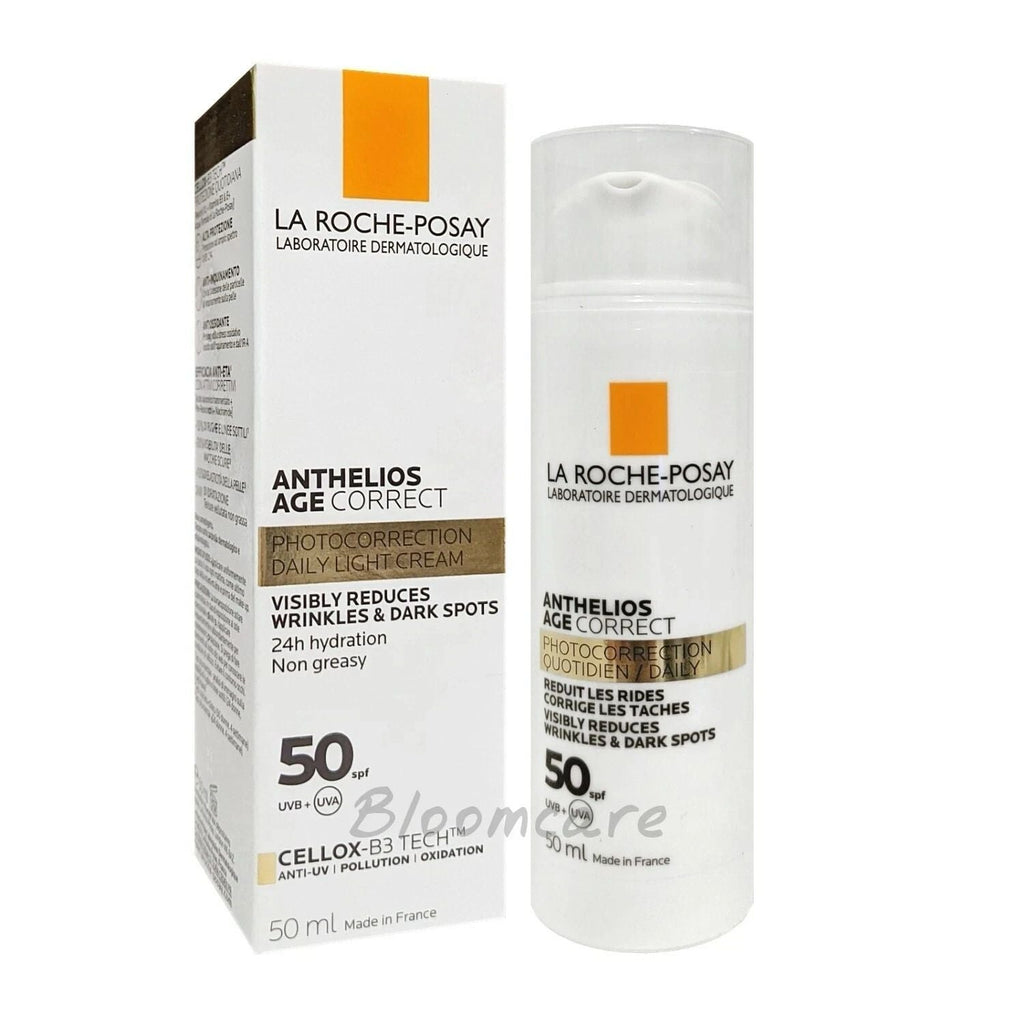 Anthelios Age Correct Daily anti-ageing factor 50 facial sunscreen.