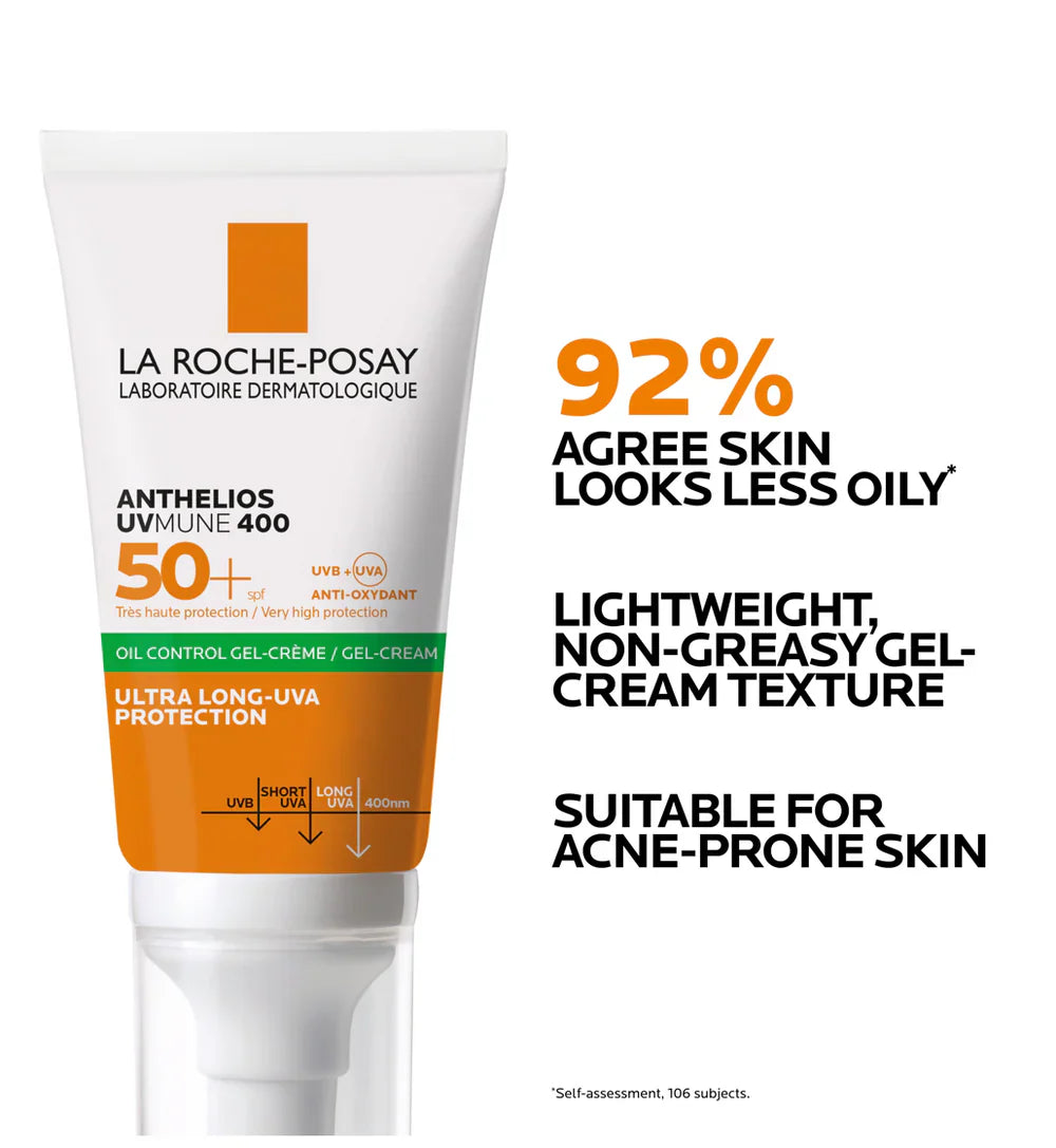 La Roche-Posay Anthelios Uvmune 400 SPF-50+ Oil Control Gel Cream, 50ml